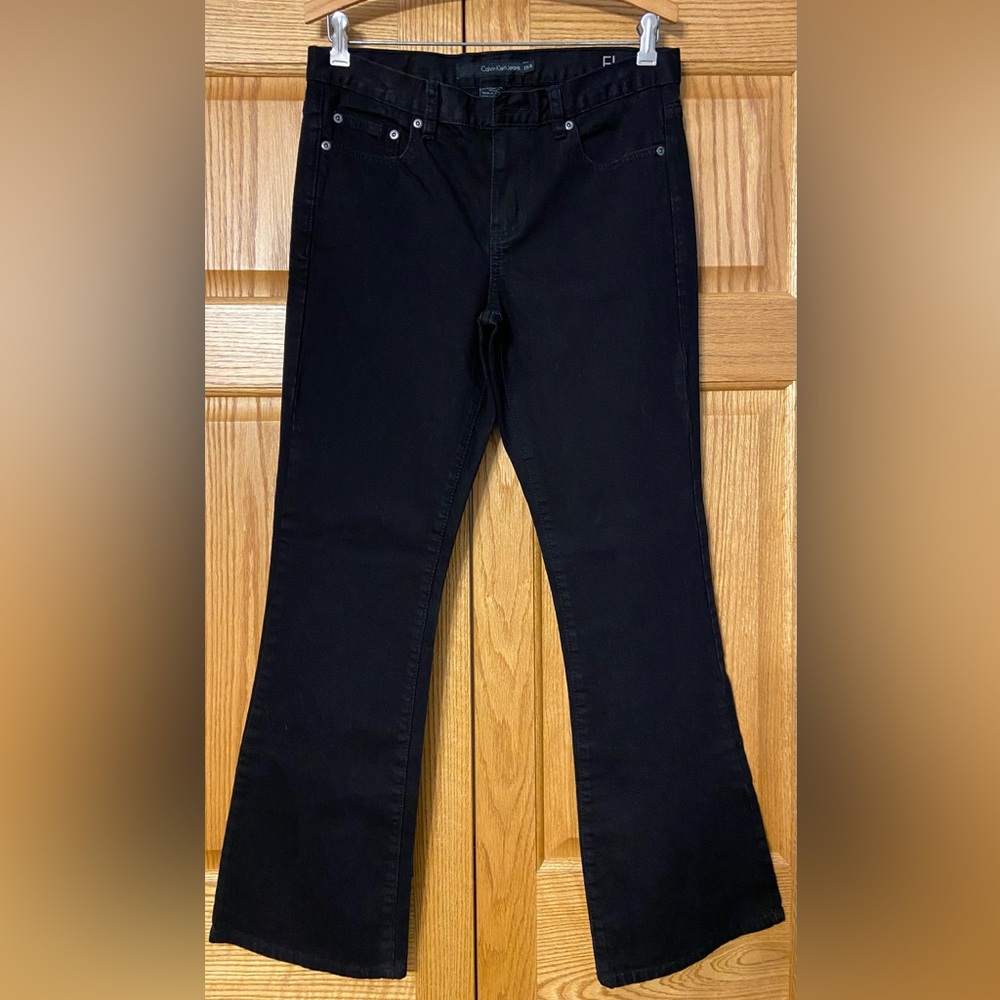 Calvin Klein Women's Black Flare Jeans size 8